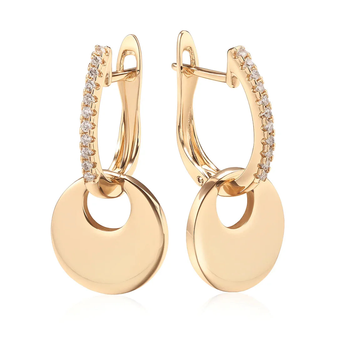 Brinco Levité Banhado a Ouro 18k