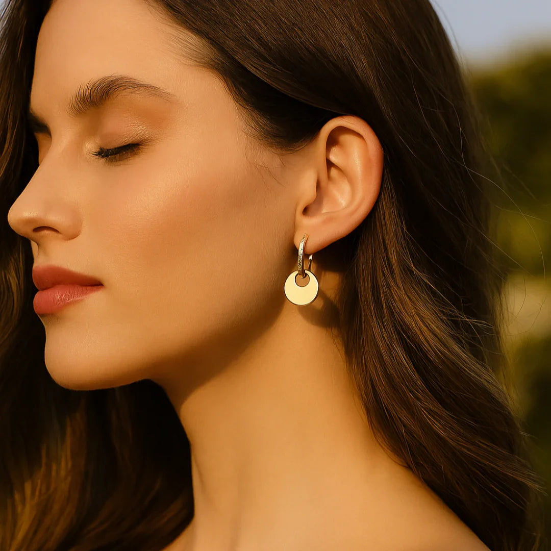 Brinco Levité Banhado a Ouro 18k
