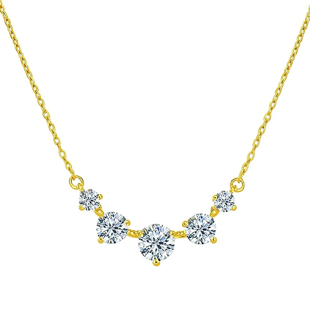 Colar De Prata 925 Com Cristal