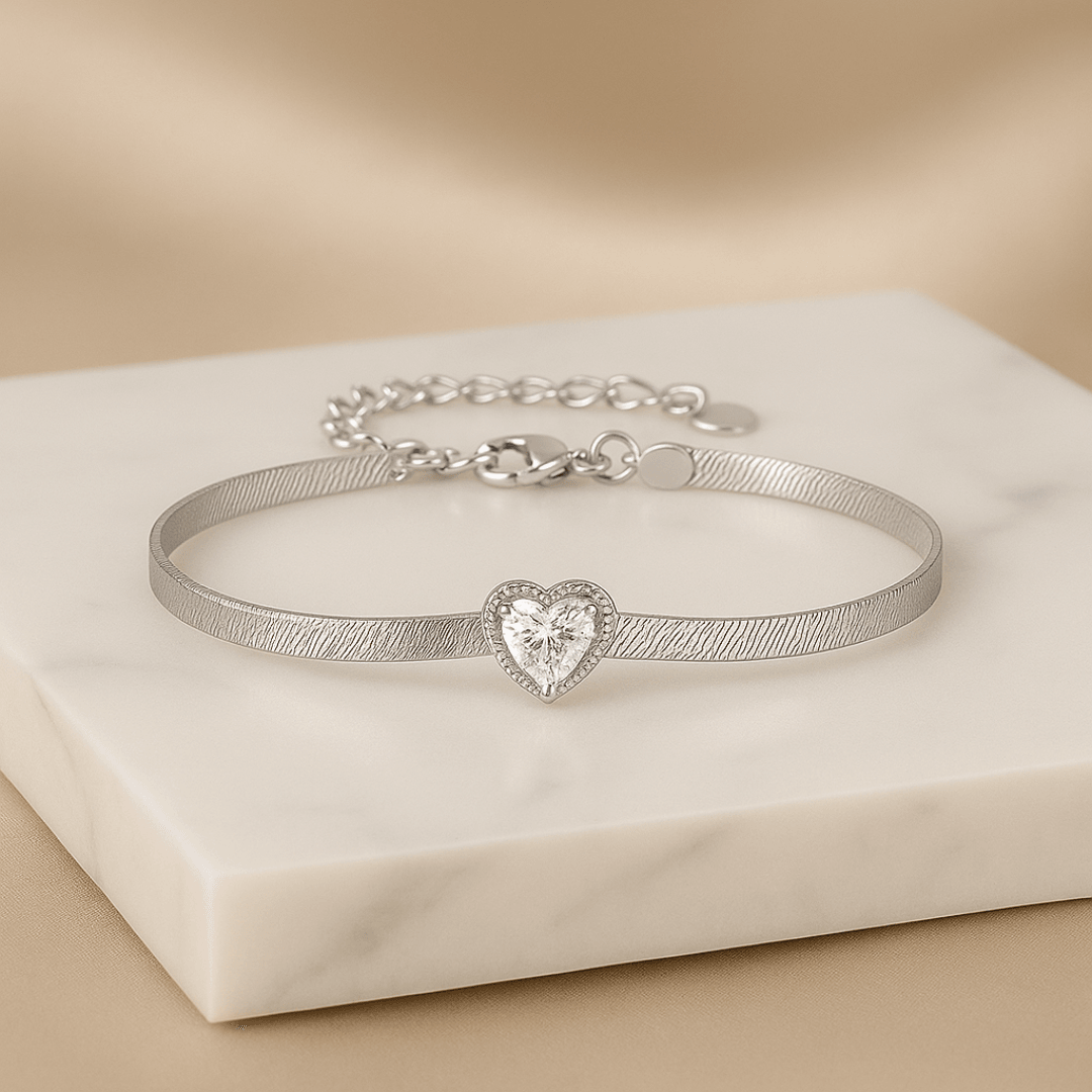 Pulseira Stella Cuore em Prata 925