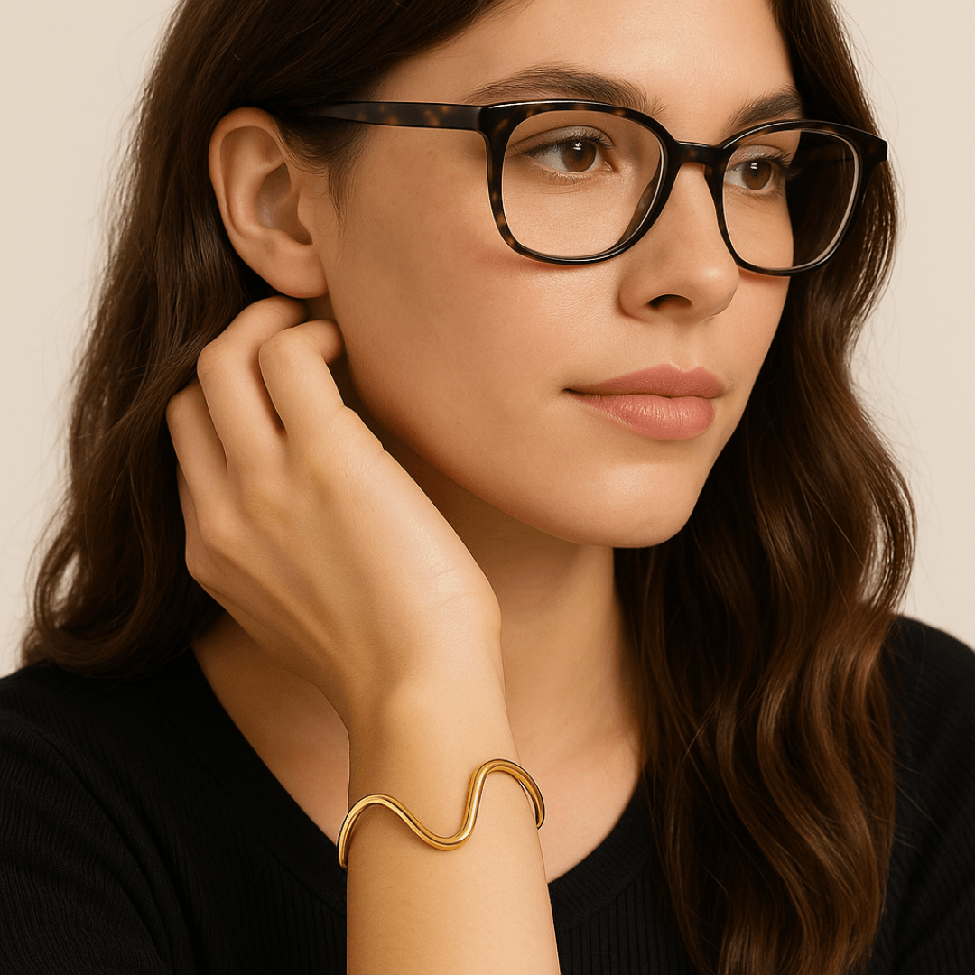 Bracelete Lady Brien Banhado em Ouro 18k