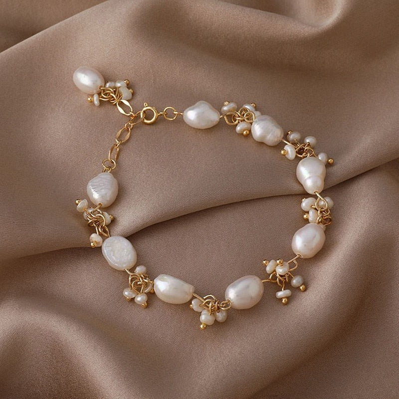 Pulseira Com pérola De Àgua Doce
