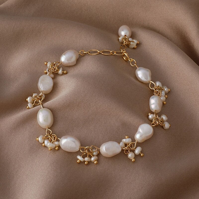 Pulseira Com pérola De Àgua Doce