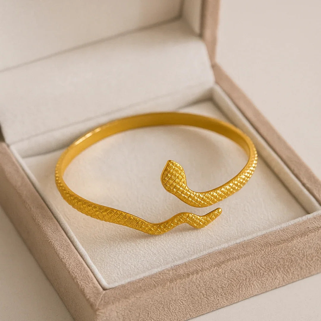 Bracelete Snake Banhado em Ouro 18k