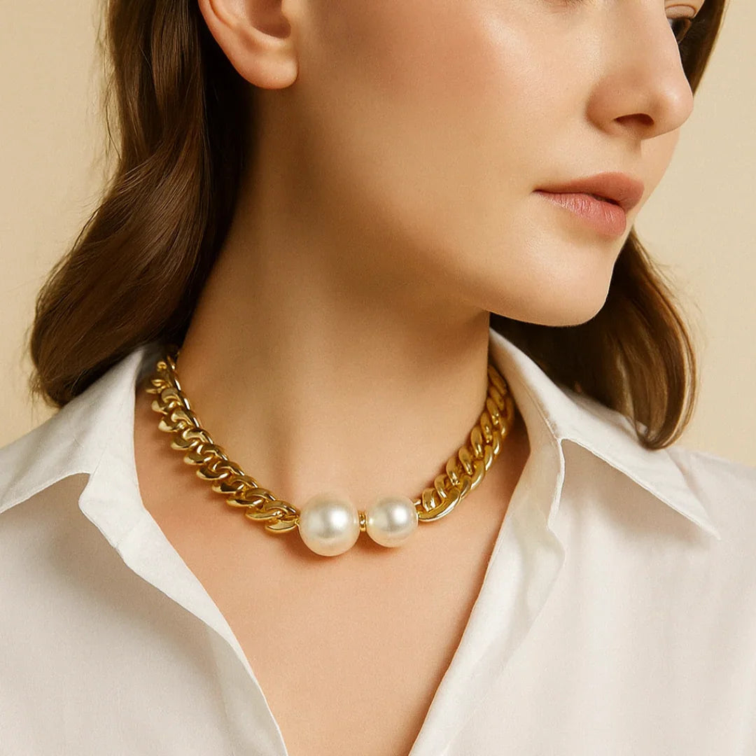 Colar Aurélia Banhado Em Ouro 18k