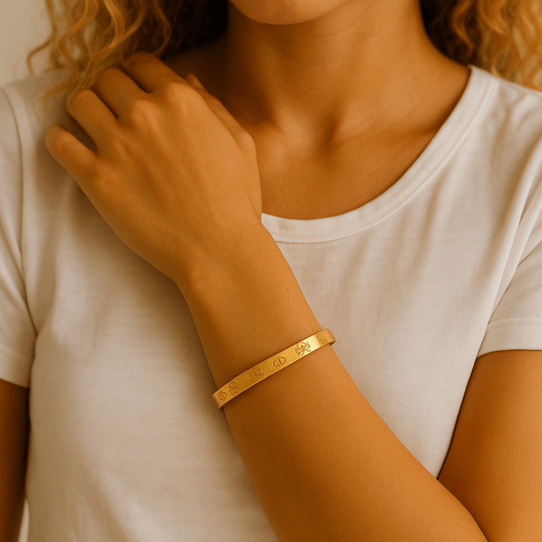 Bracelete Belle Ocean Banhado em Ouro 18k