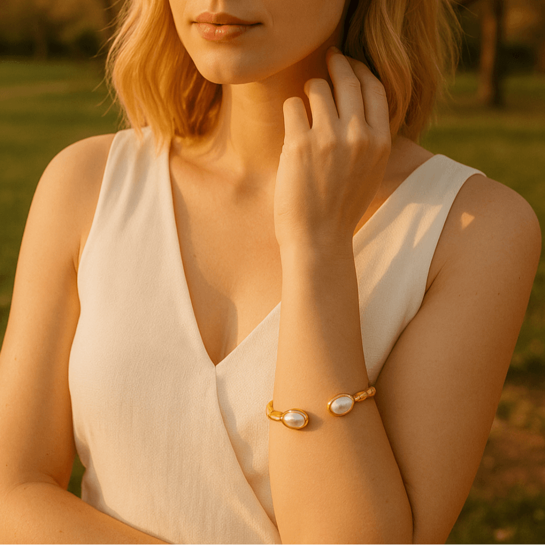 Bracelete Max Perlle Banhado em Ouro 18k
