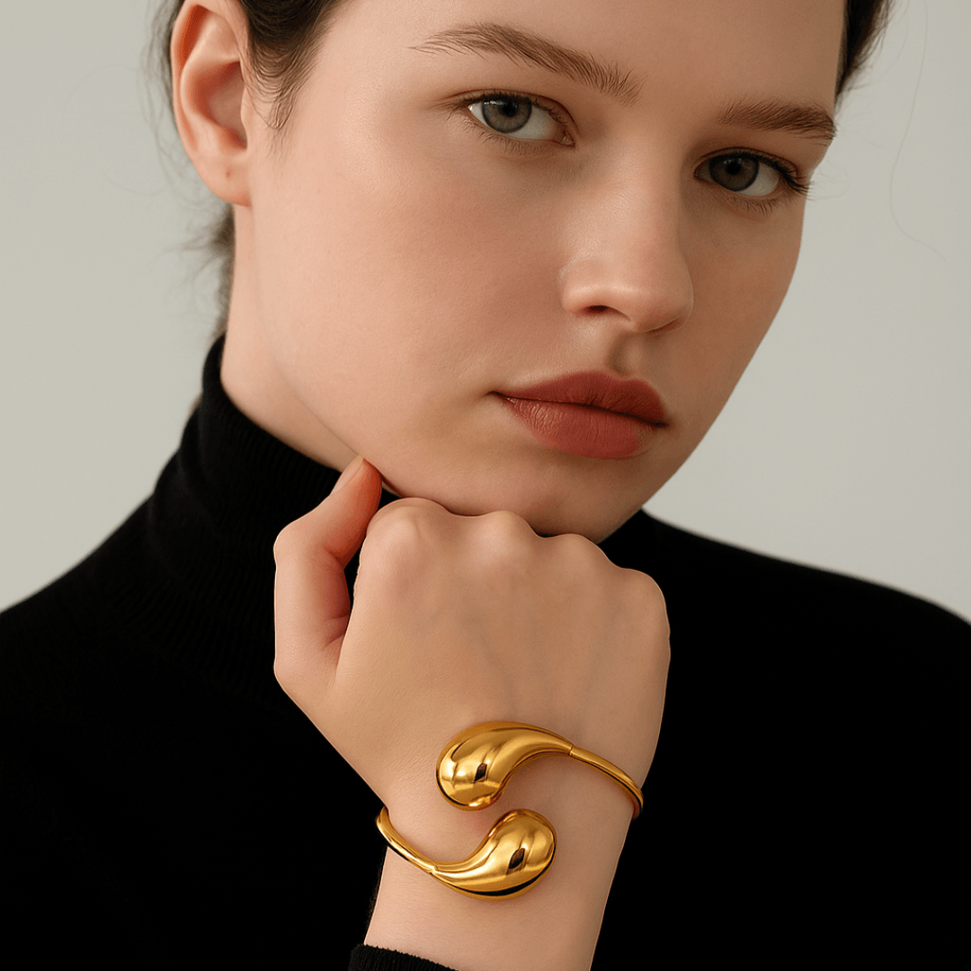 Bracelete Gota Lúmen Banhado em Ouro 18k