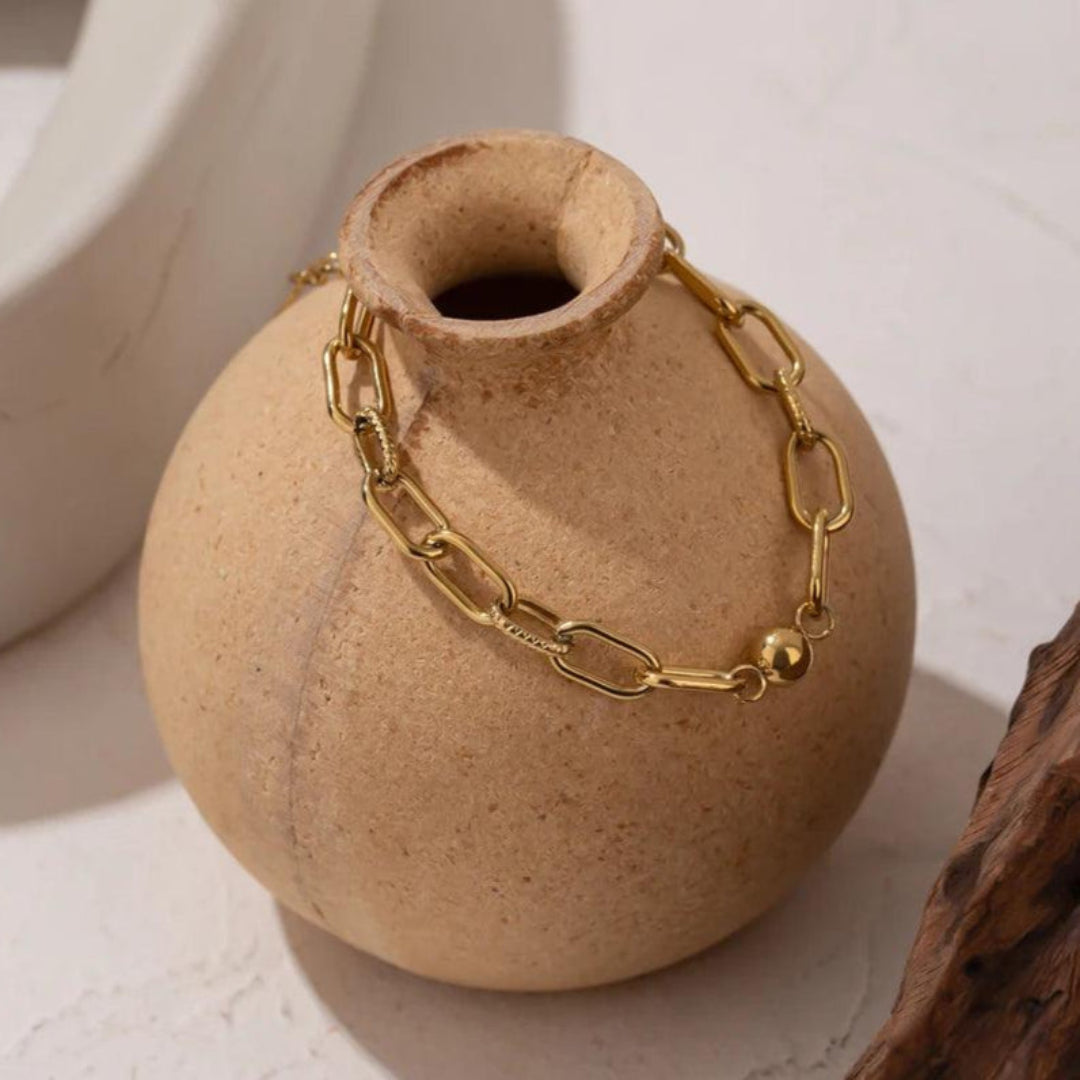 Pulseira Elos Cartier Banhada em Ouro 18k