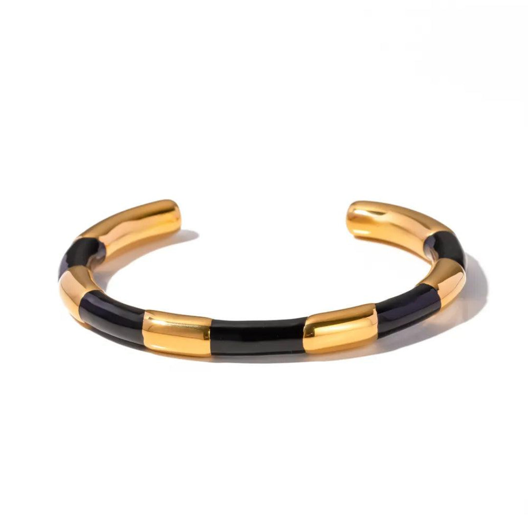 Bracelete Bicolor Banhado em Ouro 18k