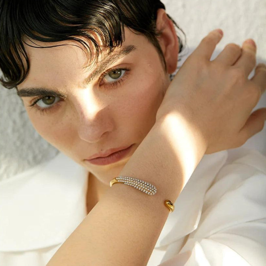 Bracelete Belle Éclat Banhado em Ouro 18k