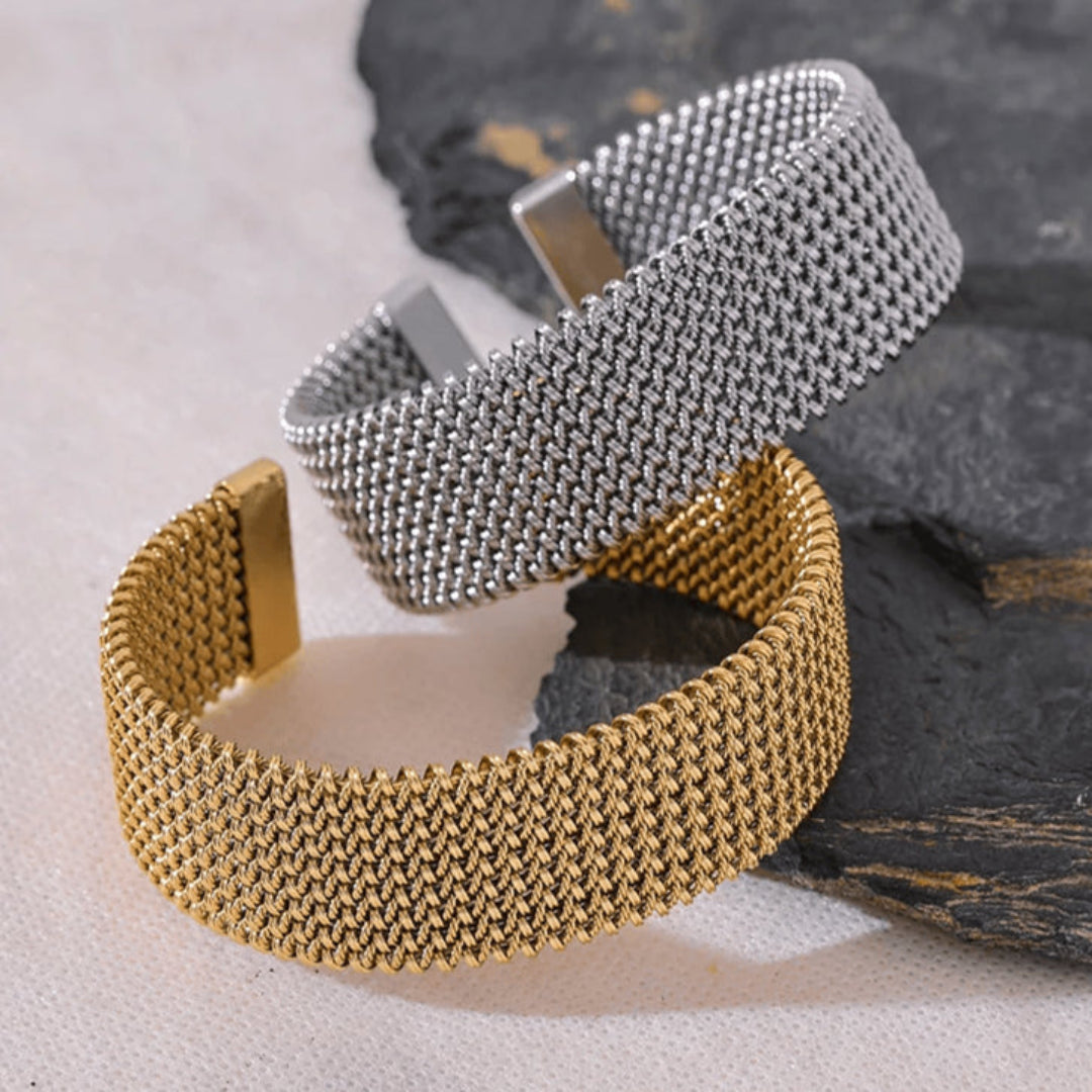 Bracelete Light Meshon Banhado em Ouro 18k
