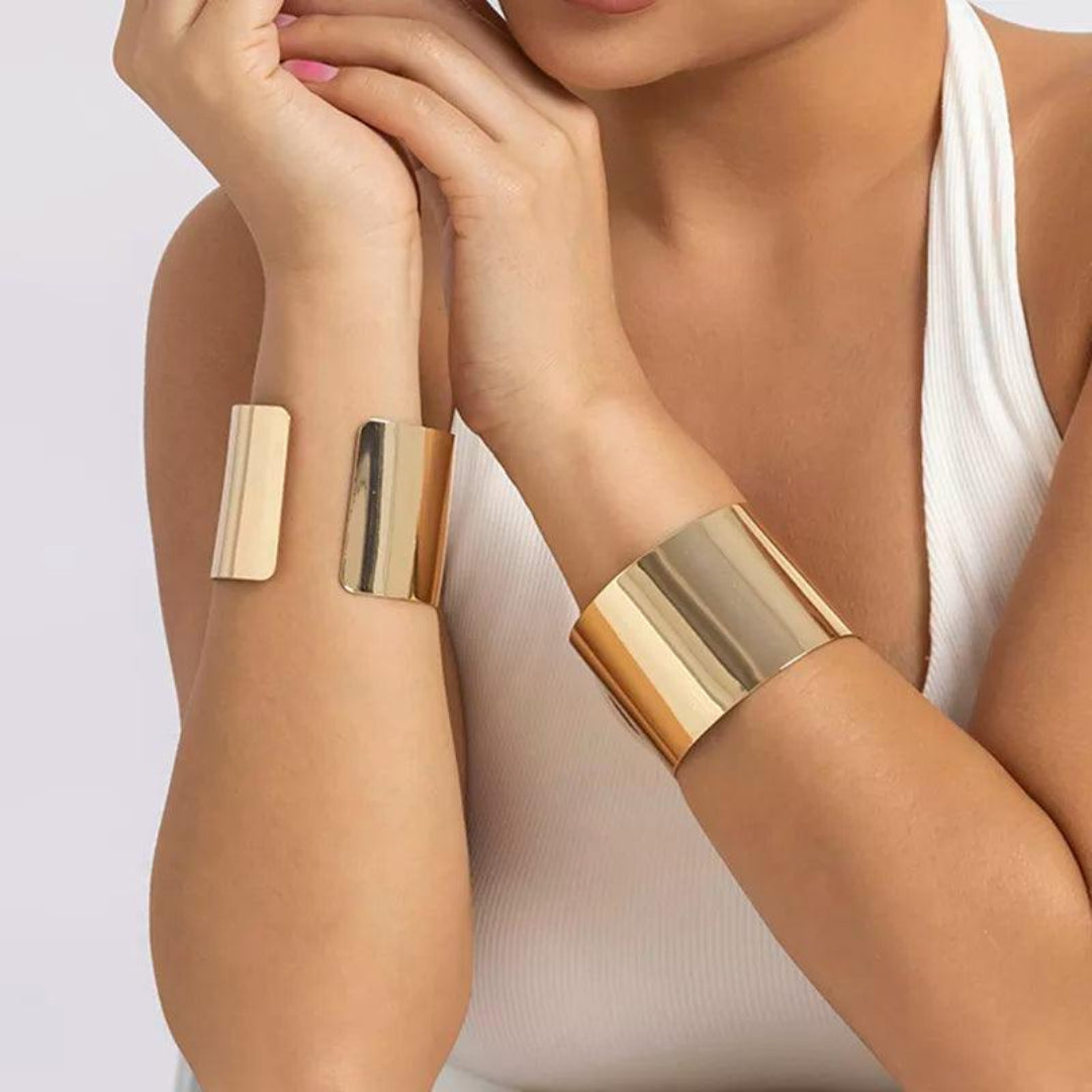 Bracelete Aberto Banhado em Ouro 18k