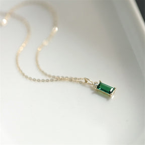Colar De Prata 925 Com Pingente De Cristal