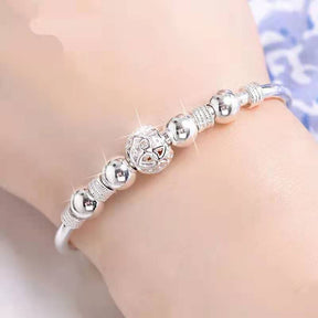 Pulseira De Prata 925 Com Pingentes