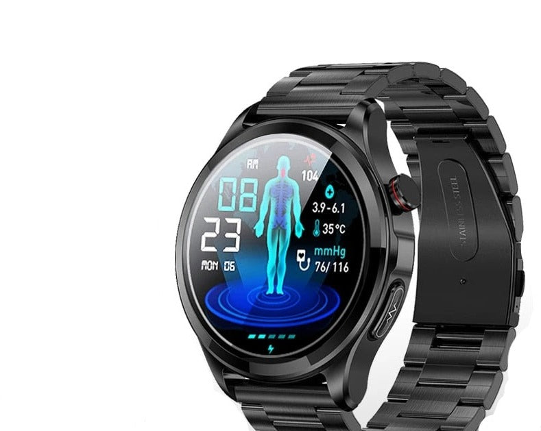 Relógio Inteligente Chamada Bluetooth Oxigênio no Sangue Freqüência Cardíaca Pressão Arterial Saúde À Prova D' Água Smartwatch